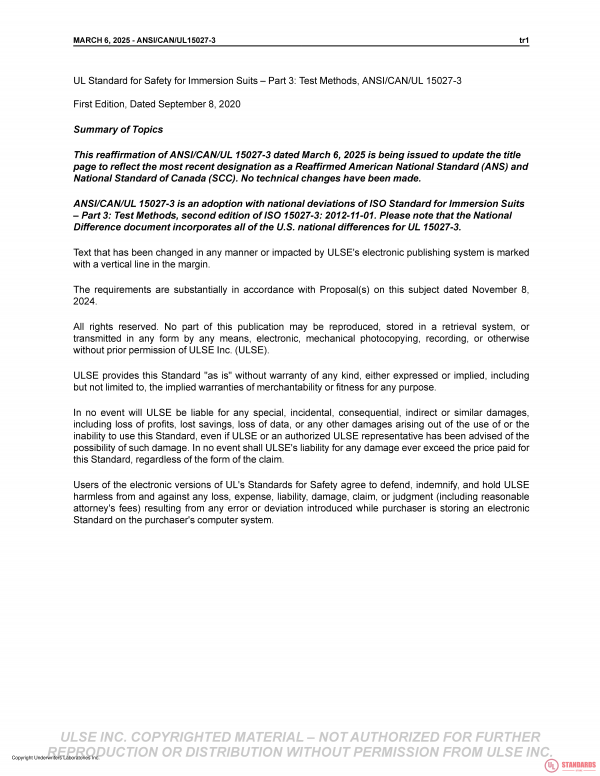 UL 15027-3 PDF UL 15027-3 PDF